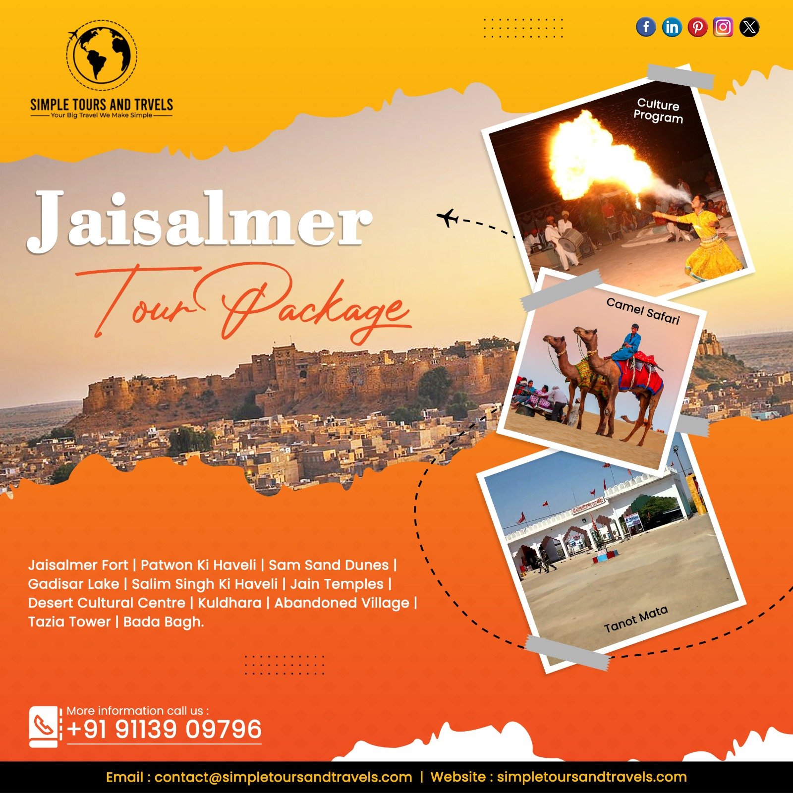 Jaisalmer Tour Package For 2 Nights 3 Days