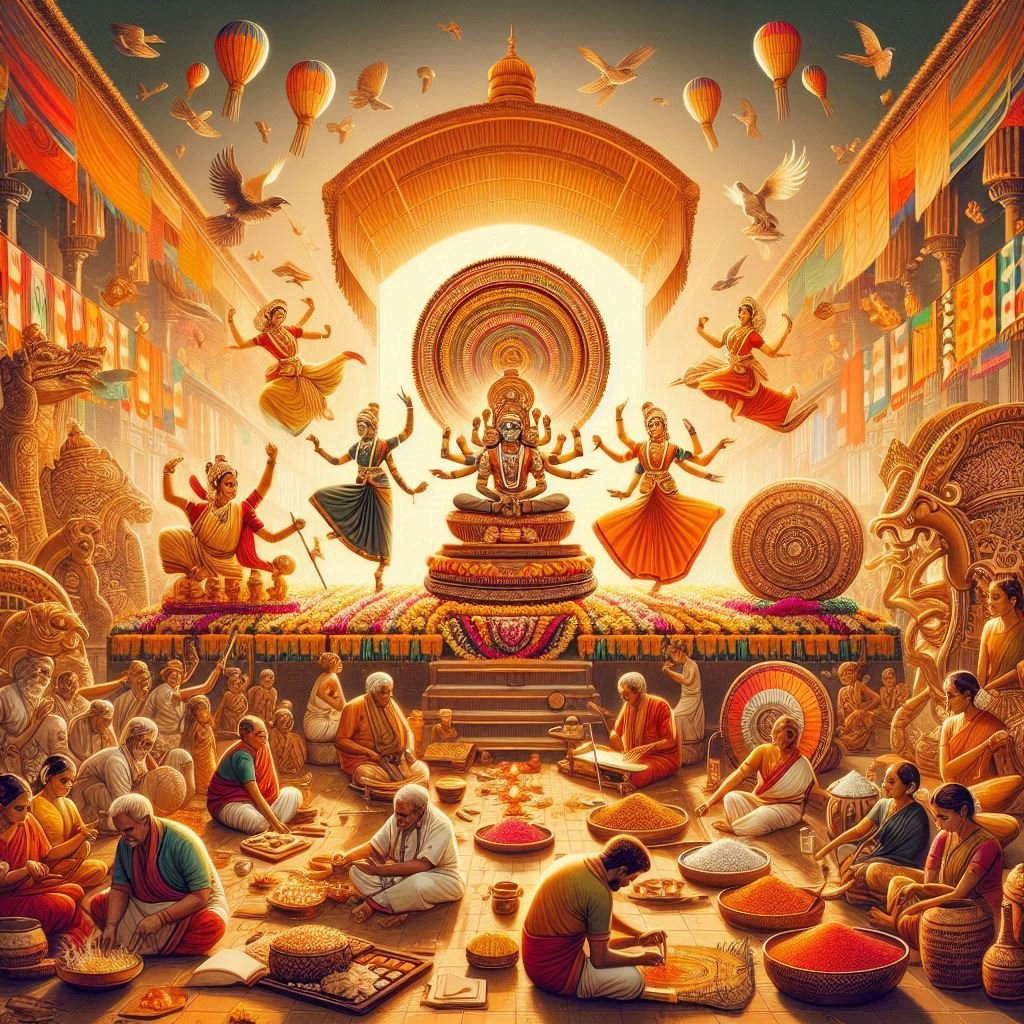 Colorful Indian cultural festival
